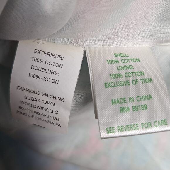 Lilly Pulitzer Blue Macfarlane Shift Dress Gold Embroidered Scoop Neck 00 - Picture 6 of 9